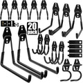 Heavy Duty Garage Hooks Storage, Anti-Slip Steel Wall Mount Multi-Size Utility by Unknown