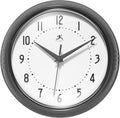 Infinity Instruments LTD. Retro Round Aluminum Wall Clock, Oyster Grey by InfinityInstruments