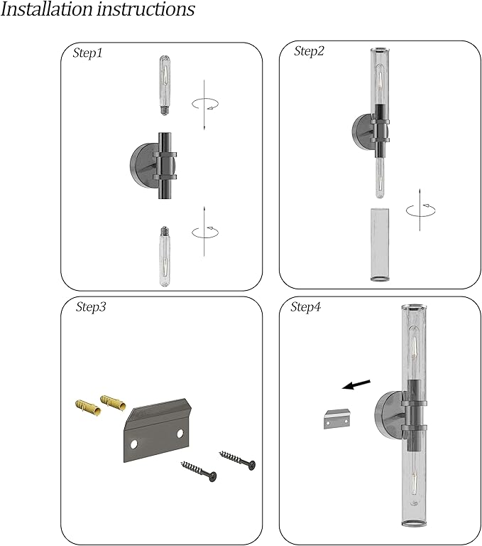 Battery Operated Wall Sconce Set of 2, Modern Cordless Wall Lights - Image 3