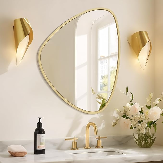 WallBeyond Asymmetrical Mirror, Irregular Wall Mirror, Wall Mirrors Decorative by WallBeyond