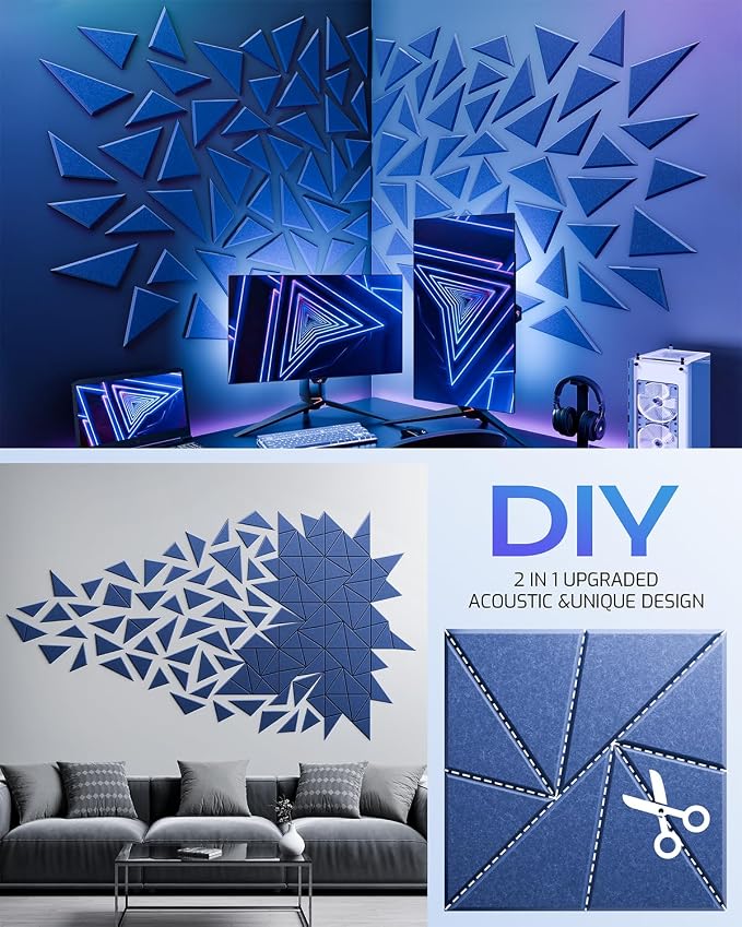 22 Pack Acoustic Panels, Sound Proof Foam Panels - Image 5
