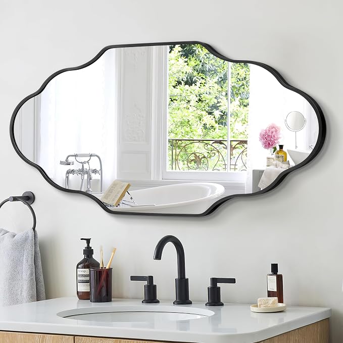Scalloped Mirror for Bathroom - Image 3