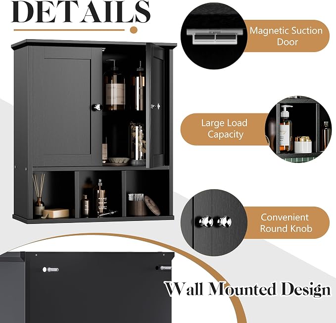 Bathroom Wall Cabinet, Bathroom Cabinet Wall Mount - Image 6