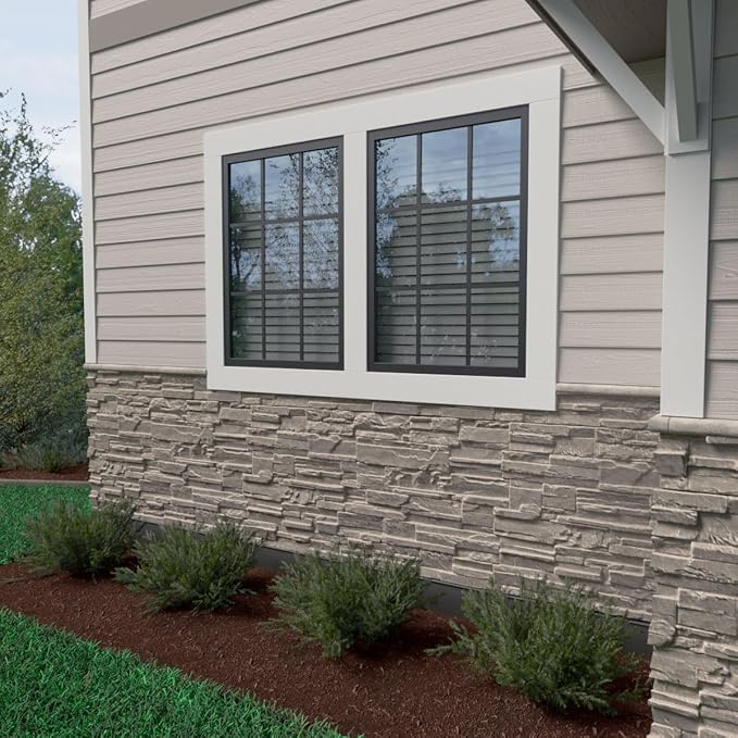 EverStone Cascade Faux Stone Panel, 48 5/8"W x 24 3/4"H x 1 1/4"D - Image 12
