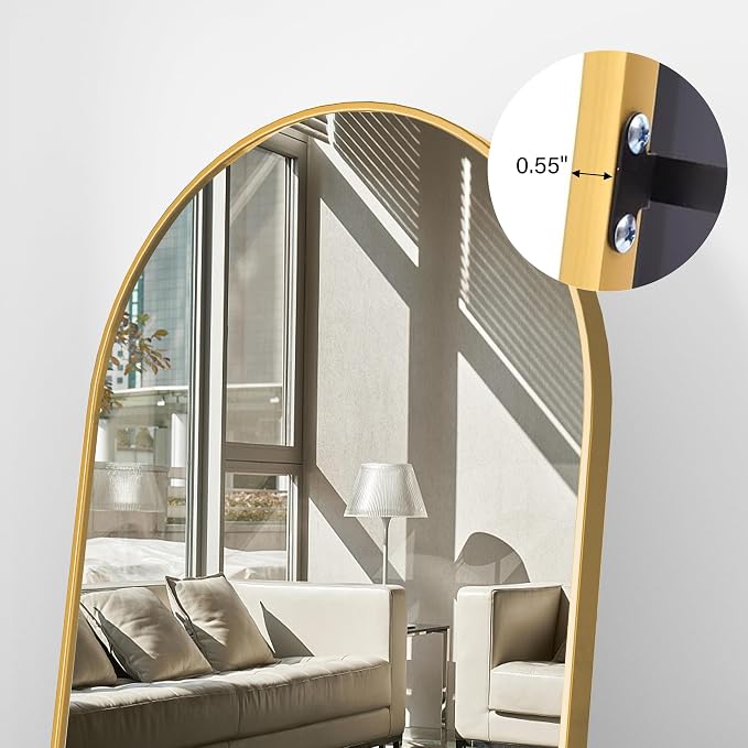 Full Length Mirror, Oversized Standing Mirror, Hanging or Leaning Against Wall - Image 5
