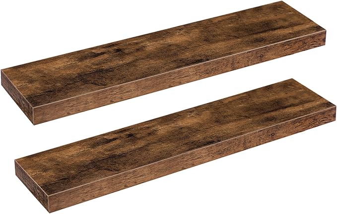 HOOBRO Floating Shelves for Wall, Wall Mounted Shelf Set of 2, 31.5" Hanging by HOOBRO