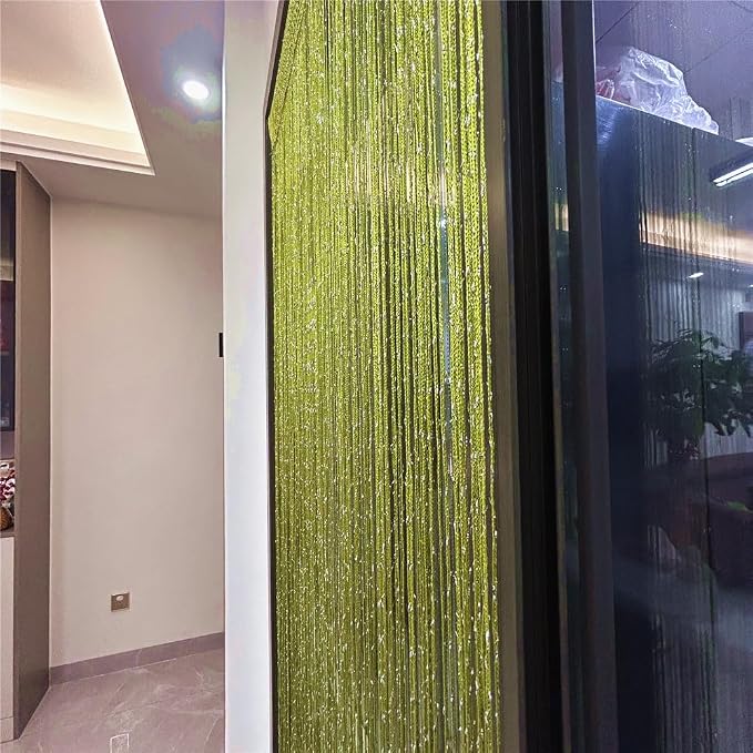 ave split Decorative Door String Curtain Wall Panel Fringe Window Room Divider - Image 9