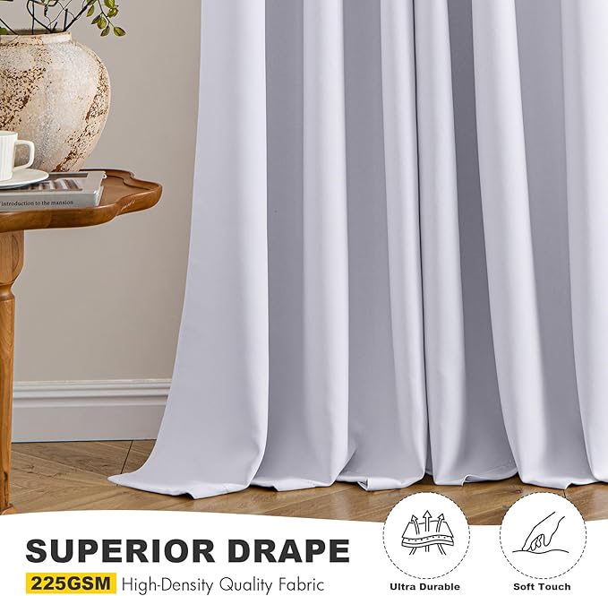 MIULEE Blackout Curtains for Bedroom Living Room 2 Panels, Thermal Insulated - Image 5
