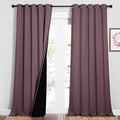 NICETOWN Full Shading Curtains for Windows, Super Heavy-Duty Black Lined by NICETOWN