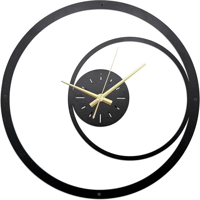 Minimalist Metal Wall Clock by Unknown