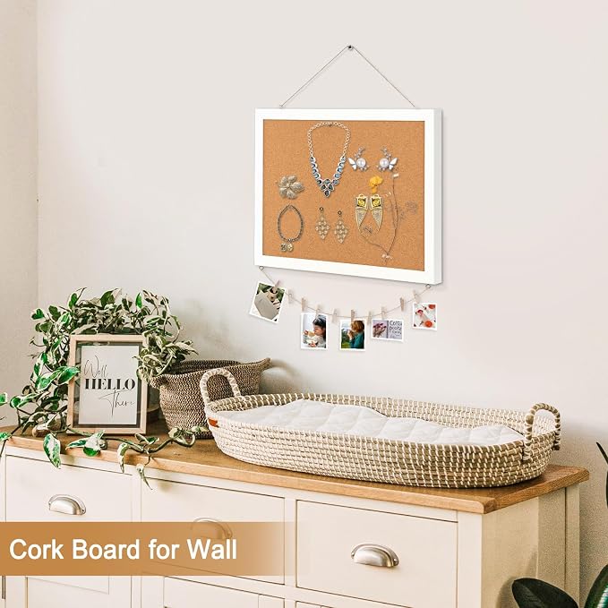 Double-Sided Cork Board for Wall, Picture Display Vision Board Corkboards for - Image 6