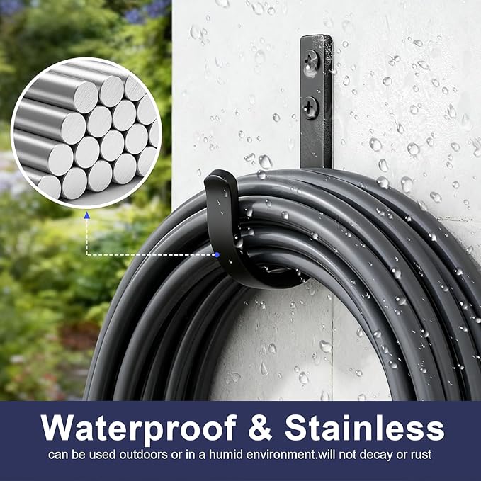 Wall Hooks 8 Pack, 22LB Load-Bearing Black Metal Heavy Duty Hooks - Image 4