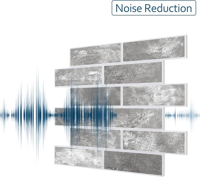 16-Pack 3D Faux Brick Acoustic Wall Panels, 11.8" x 11.8" PET Soundproof & - Image 4
