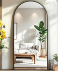 71"x32" Floor Mirror Full Length, Arched Full Length Mirror by Unknown