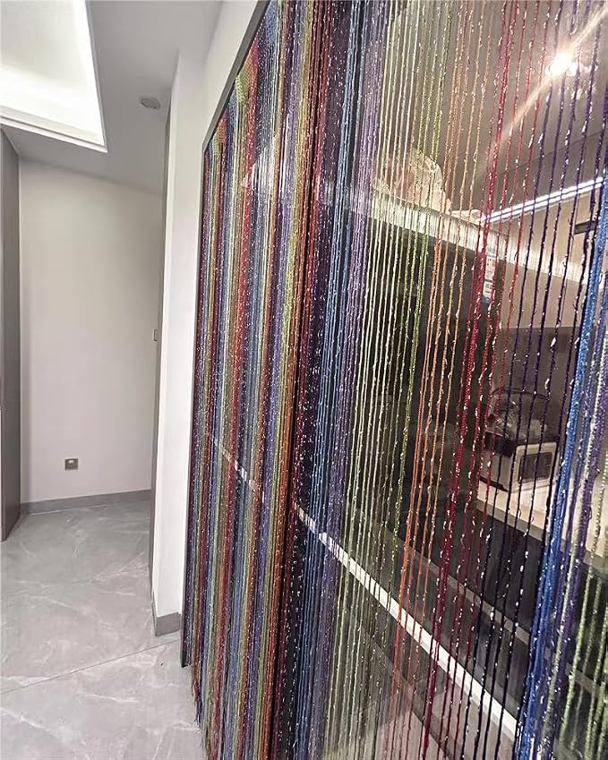 ave split Decorative Door String Curtain Wall Panel Fringe Window Room Divider - Image 4