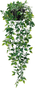 Whonline Fake Hanging Plants, Artificial Small Potted Plants by WHONLINE