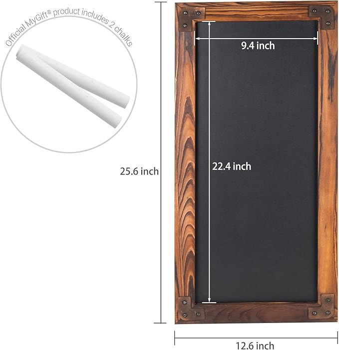 MyGift Large Chalkboard Sign Wall-Mounted - Image 2