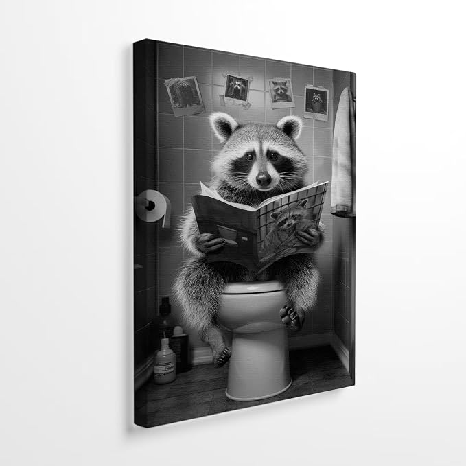 DIHSIEG Inspirational Canvas Wall Art funny bathroom wall art Print Poster by DIHSIEG