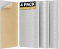 TONOR 4 Pack Large Acoustic Panels, 47.2" X 23.6" X 0.35" Acoustical Wall Panel by TONOR