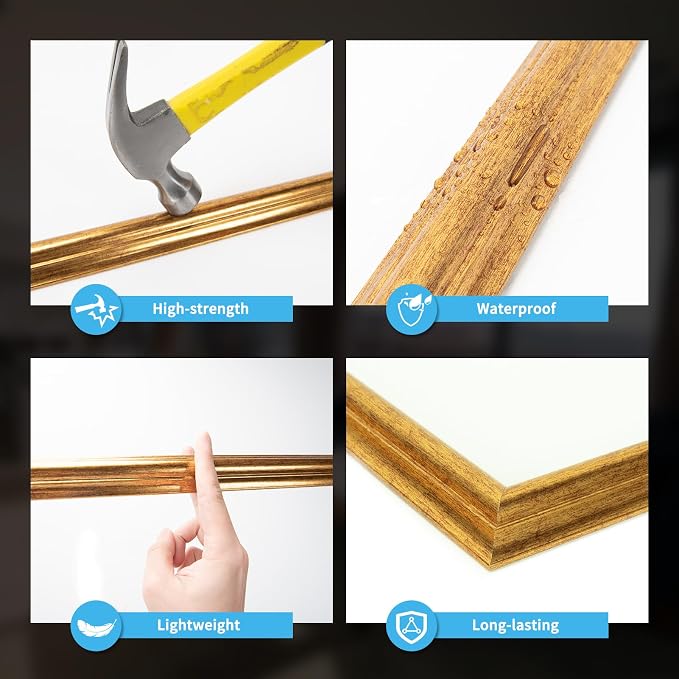 Art3d Pre-Cut Wall Molding Set of 6 pcs, Ready-to-Assemble Wainscoting Panels - Image 5