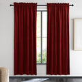 NICETOWN Christmas Red Velvet Curtains and Drapes, Extra Long Elegant Wall by NICETOWN