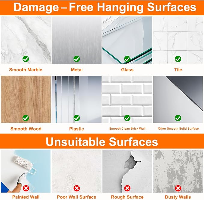 DDMY Heavy Duty Hooks Self Adhesive Hooks Newly Black Sticky - Image 5