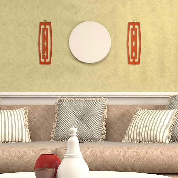 CroBlissful 2 Pcs Modern Mid Century Wall Art Wood Mid Century Elegance Decor - Image 5