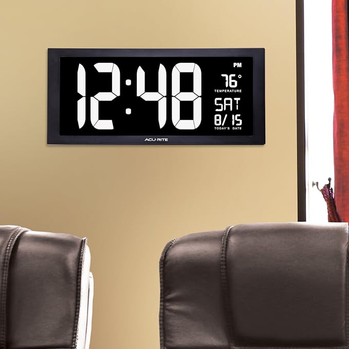 AcuRite 76102M Oversized LED Clock - Image 4