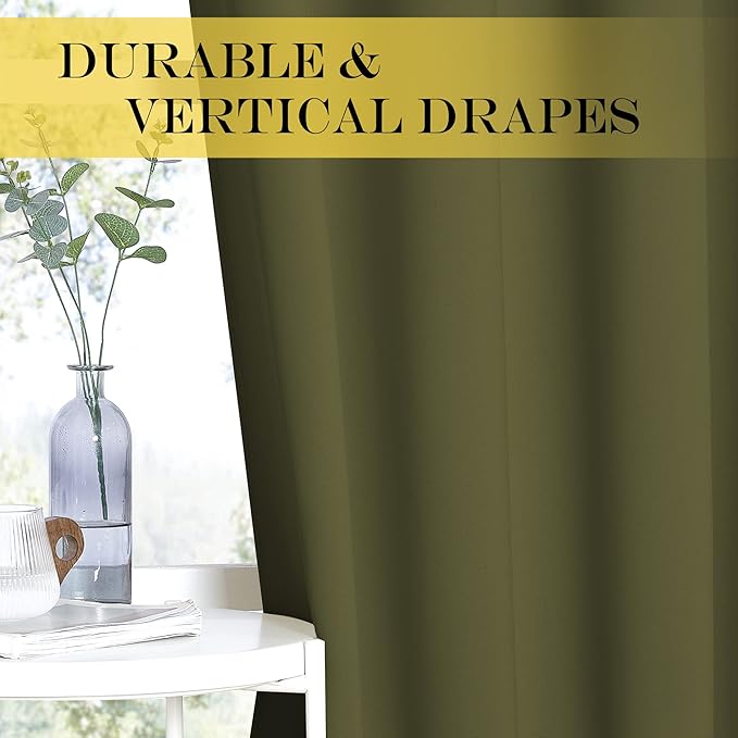 NICETOWN Patio Door Curtain Sound Blocking, Bedroom Privacy Room Divider Curtain - Image 4