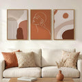 Framed Mid Century Modern Boho Wall Art by MXART