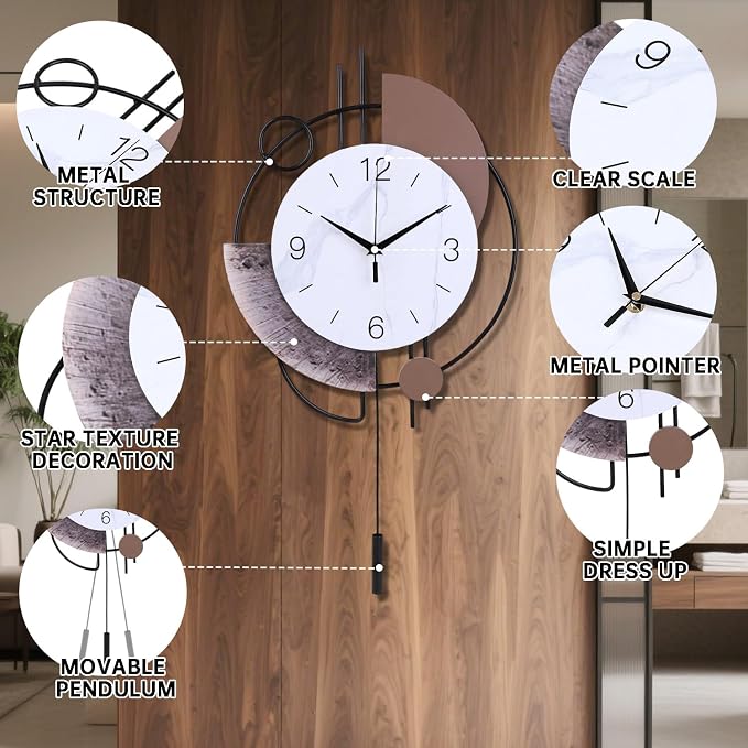 Dankeit Wall Clock, Silent Non-Ticking Quality Quartz Battery Operated - Image 2