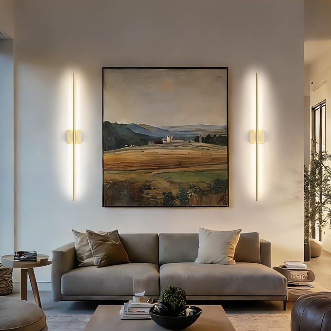 Battery Operated Wall Sconce, 3000K-6000K Dimmable Gold Wall Lights - Image 8