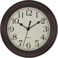 Foxtop 9 Inch Wall Clock Battery Operated Silent Non-Ticking Small Classic by Foxtop