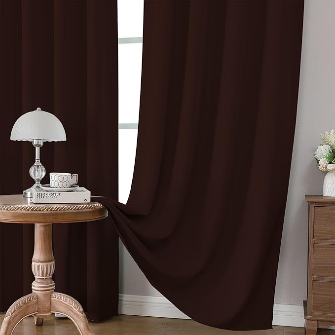 CUCRAF Blackout Curtains 84 inch Length 2 Panels Set, Rod Pocket Room Darkening - Image 5