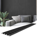 Art3d 8-Pack 96 x 6in. WPC Acoustic Slat Wall Panel by Art3d