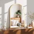 Sweetcrispy 24"x36.5" Arched Gold Bathroom Mirrors by Sweetcrispy
