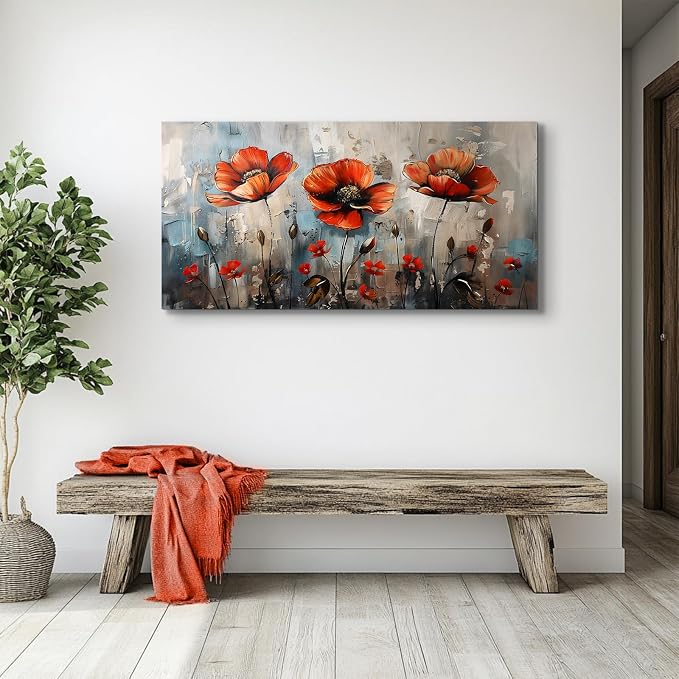 SERIMINO Large Wall Art for Living Room, Nature Floral Botanical Wall Decor - Image 4