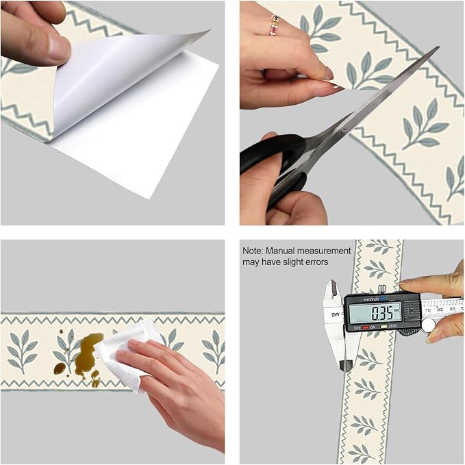 HOMETITUTE Wallpaper Border Peel and Stick Decorative Wall Trim Self Adhesive - Image 6