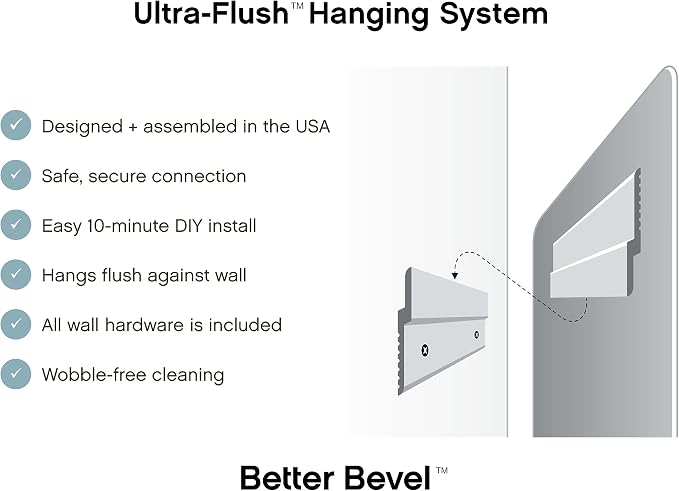 Better Bevel Frameless Square Mirror - Image 8