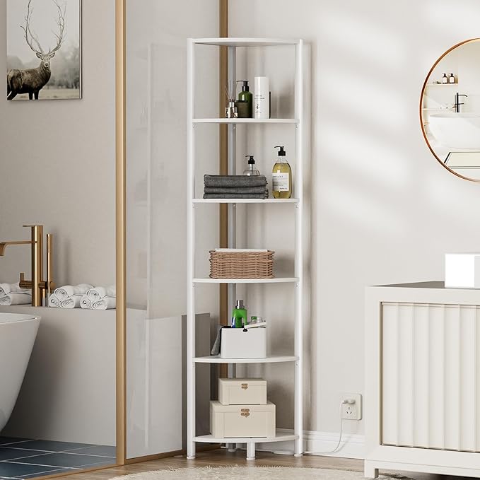 Furnulem 6 Tier Corner Shelf - Image 4