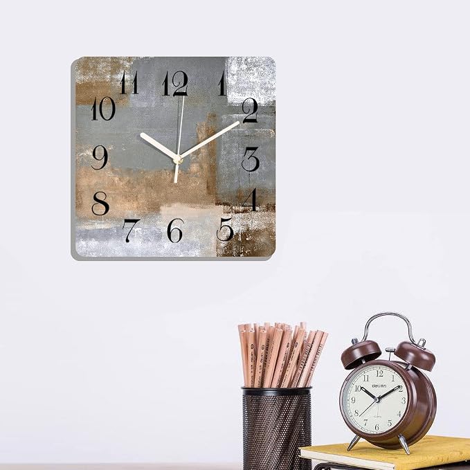 ArtSocket Wooden Wall Clock Silent Non-Ticking, Battery Operated - Image 6