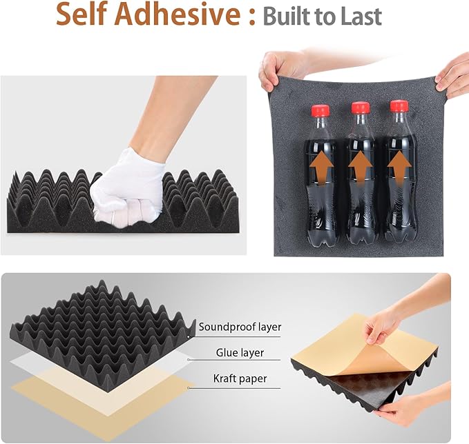 SD SODOCT 36 Pack Acoustic Foam Panels - Image 3