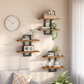 HOOBRO Floating Shelves, 15 Inch Wall Shelf Set of 3, Wall Mounted Storage by HOOBRO