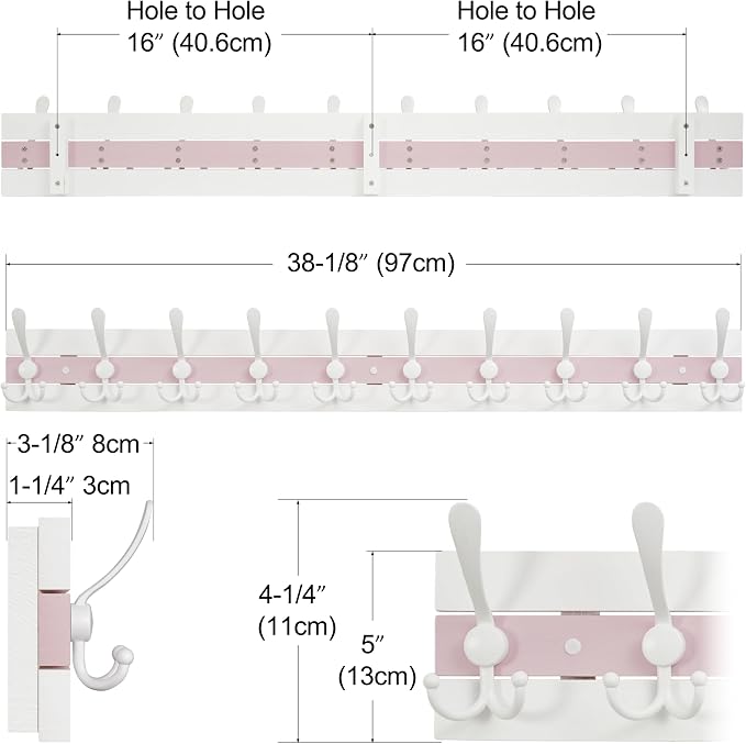 SKOLOO Coastal Wall Mounted Coat Rack - Image 4