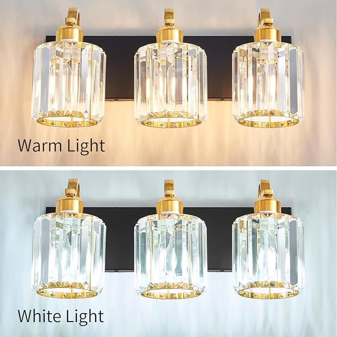 Modern Crystal Bathroom Vanity Lights, Crystal Wall Lighting - Image 6