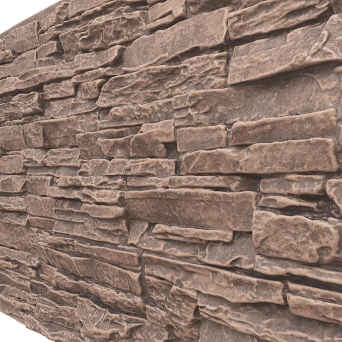 EverStone Canyon Ridge Faux Stone Panel, 45 3/4"W x 24 1/2"H x 1 1/4"D - Image 7
