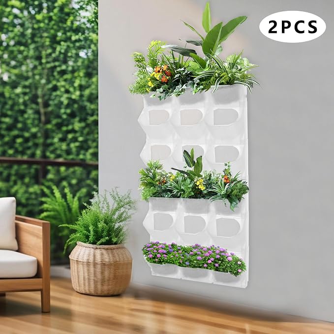 Vertical Wall Planter with 36 Pots, Hanging Garden Plant Flowerpot Holder - Image 3