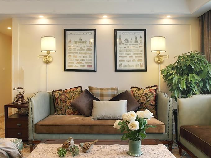 Plug in Wall Sconces with Remote Control, Dimming 10%-100% & Adjustable Colors - Image 8