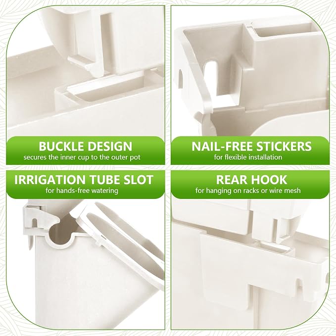 3-Tiers Vertical Wall-Mounted Planter - Image 8