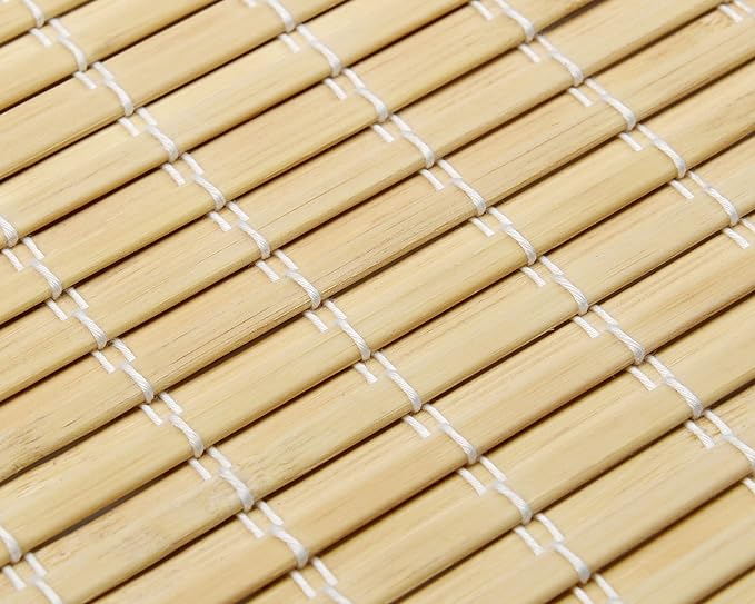 LazBlinds Cordless Bamboo Roman Shades, Privacy Window Treatment, Roll Up - Image 4